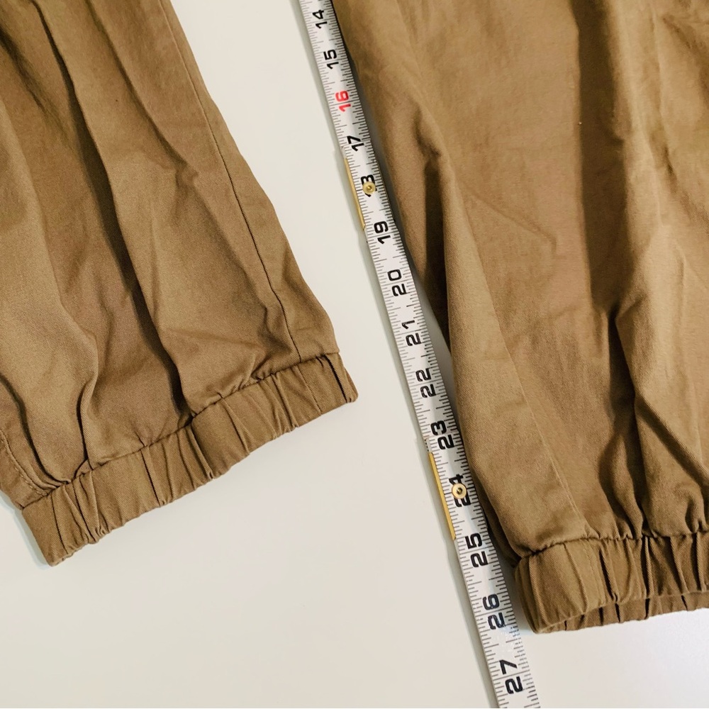 Cargo Pants Cali 1850 Suspender Brown Twill   Large Pockets High Rise Large NWT - Picture 9 of 16